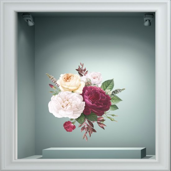 Αυτοκόλλητο βιτρίνας - Άνοιξη - Λουλούδια 65